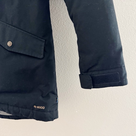 Fjallraven Singi Down Jacket Parka Black Womens XS Outdoor Rugged Gorpcore $640 - Picture 9 of 16